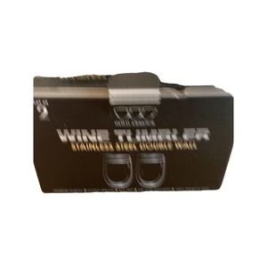 Gold Armour Steel Stemless Wine Tumbler, 12 oz | Double Wall Vacuum Insulated